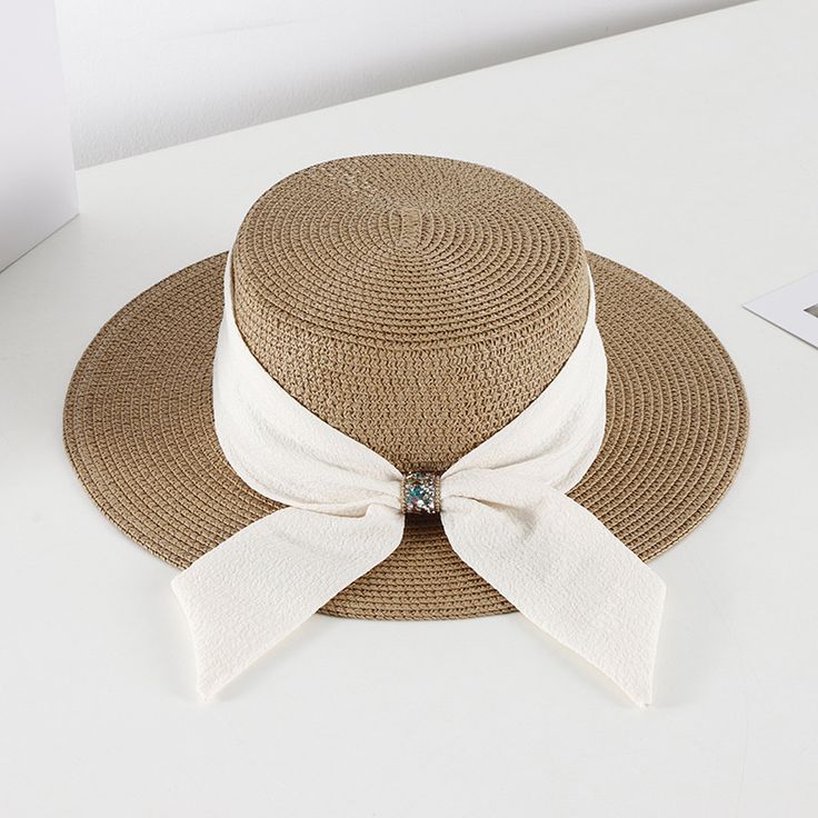 Product Category: Straw HatPopular elements: skirts, bows, tassels, irregular, plaid, squares, double rings, chains, asymmetryFor the season: SummerHat style: domeHat brim style: wide brimColor: khaki, black, pink, beige, pure white, ivory, redSize: M (56-58cm)Function: sun protection, neck protection, breathable, warm, windproof, sunshade, insect-proofSuitable for the crowd: adults, middle-aged, middle-aged, young, couples, students, women, menFabric name: StrawStyle classification: fresh and sweetStyle: adult straw hat, sun hat, sun hat, sun protection hat, beach hat Brimmed Boater Hat For Picnics, Chic Brimmed Boater Hat With Bow, Chic Wide Brim Hat With Bow, Chic Beige Hat With Bow, Chic Sun Hat With Bow For Summer, Chic Straw Hat With Bow For Vacation, Chic Bow Sun Hat For Summer, Chic Straw Hat For Picnic, Chic Boater Hat With Bow For Vacation