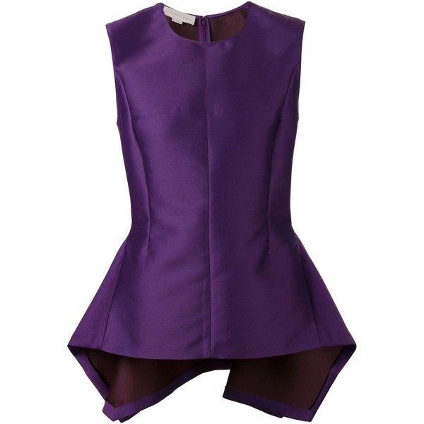 Stella McCartney peplum top (2.429.615 COP) ❤ liked on Polyvore featuring tops, stella mccartney, stella mccartney top, purple peplum top, pleated top and purple top Purple Peplum Top Outfit, Elegant Luxury Purple Tops, Luxury Classic Purple Tops, Color Block Peplum Top, Purple Peplum Top, Sunday Dress, Peplum Tops, Peplum Jacket, Pleated Top