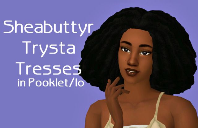 an animated image of a woman with her hand on her face and the words, sheabuttyr tryta tresses in pokiet / lo