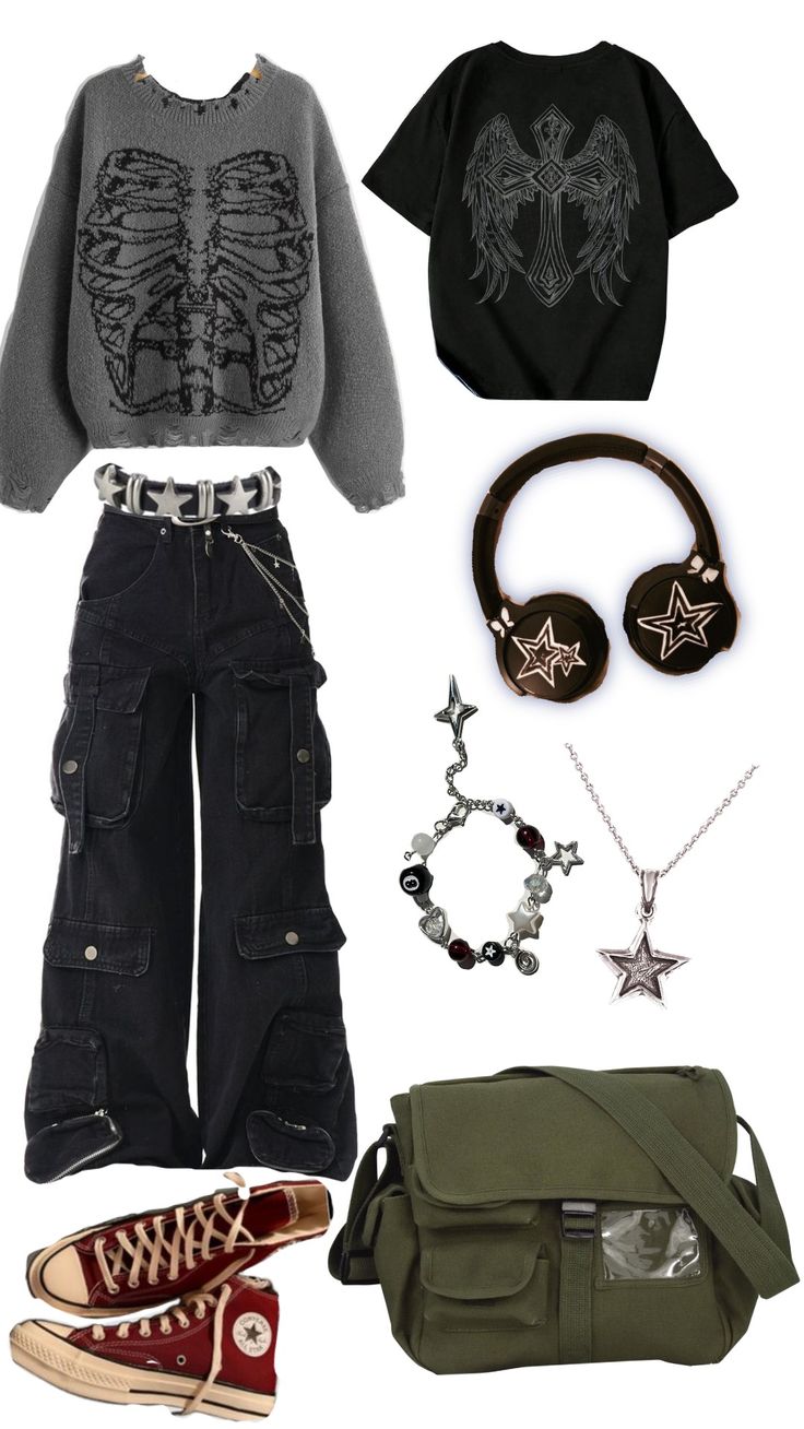 Comfy October Outfits, Alternative Emo Fashion, Grunge Brown Outfit, Grunge Core Aesthetic Outfits, Grunge 1990s Style, Girls Grunge Outfits, Y2k And Grunge Outfits, Slightly Emo Outfit, Creepy Core Outfits