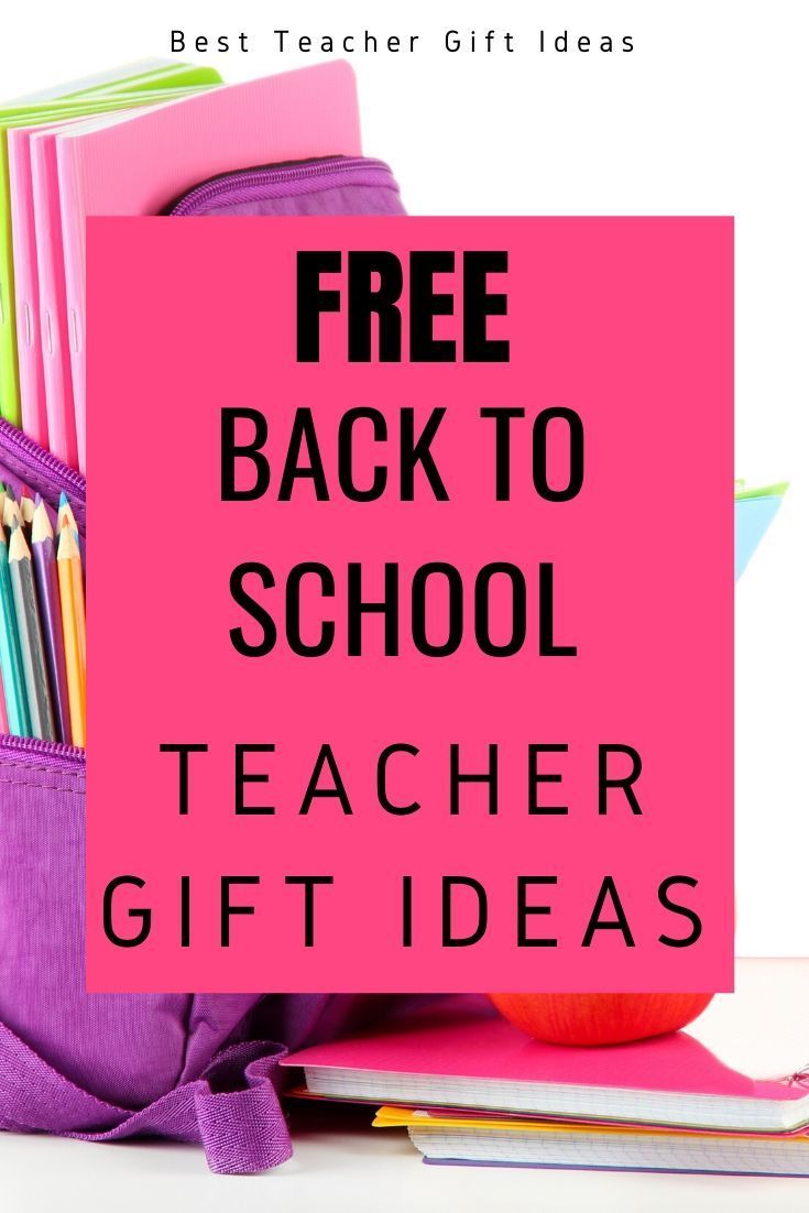 the back to school teacher gift idea is shown with books, pencils and an apple