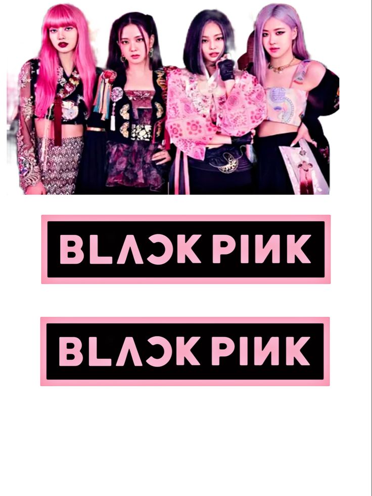 the black pink band is posing for a photo