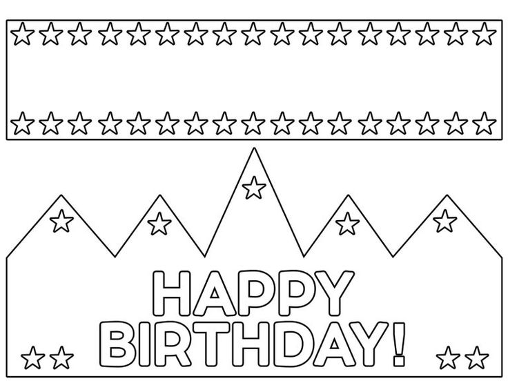 a happy birthday card with stars on it