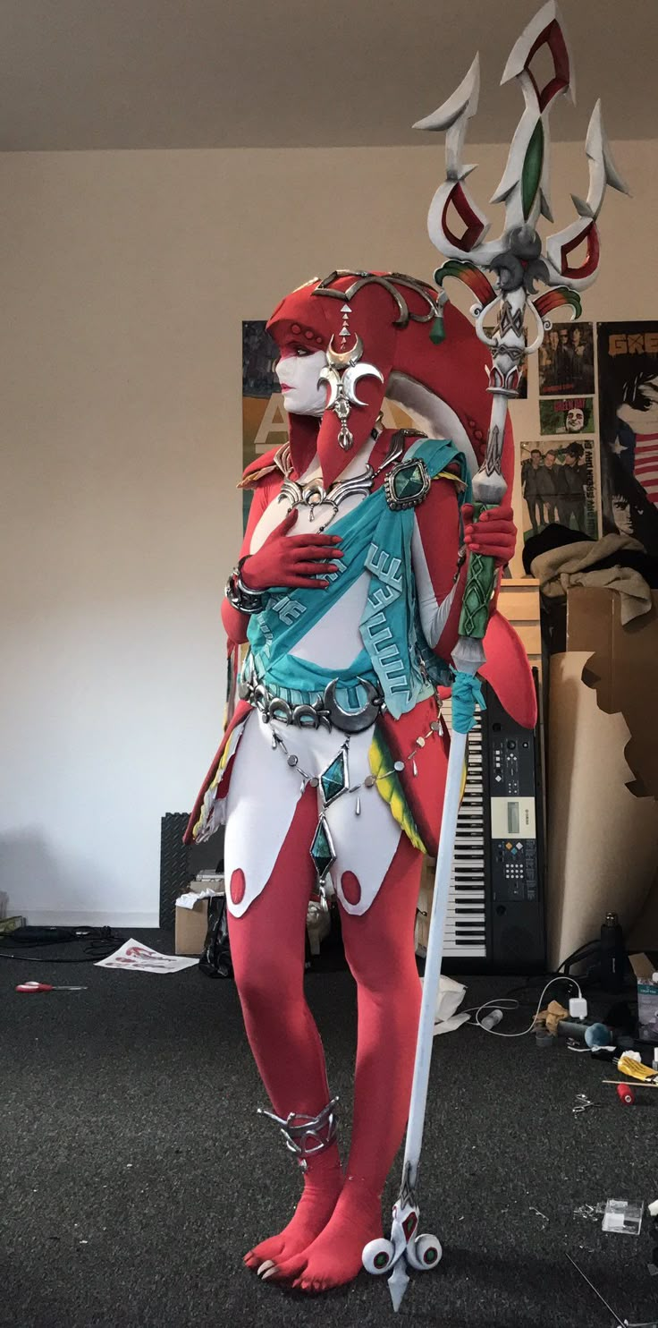 Mipha is ready, by Lara Lara Wegenaer‏   #zelda #Nintendo #cosplay #breathofthewild #mipha Nintendo Cosplay, Legend Of Zelda Cosplay, Cosplay Patterns, Fairy Fountain, Legend Of Zelda Costume, Zelda Cosplay, Video Game Cosplay, Hallowen Costume, Epic Cosplay