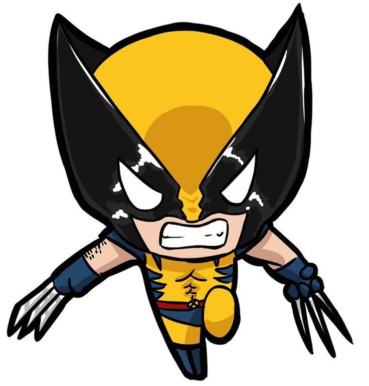 an image of wolverine with claws on his face