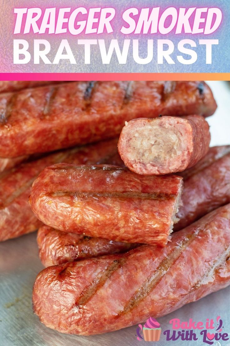 Easy smoked brats are cooked to perfection in the smoker and served on a metal tray ready for buns and condiments! Easy Smoked Meats, Brats On Smoker, Smoked Bratwurst Recipes, Brats On The Traeger, Smoked Brats Recipes, Smoked Brats Pellet Grill, Pitboss Recipes, Smoked Bratwurst, Smoked Brats