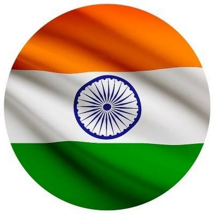 the flag of india is shown in a circular shape with white and orange stripes on it