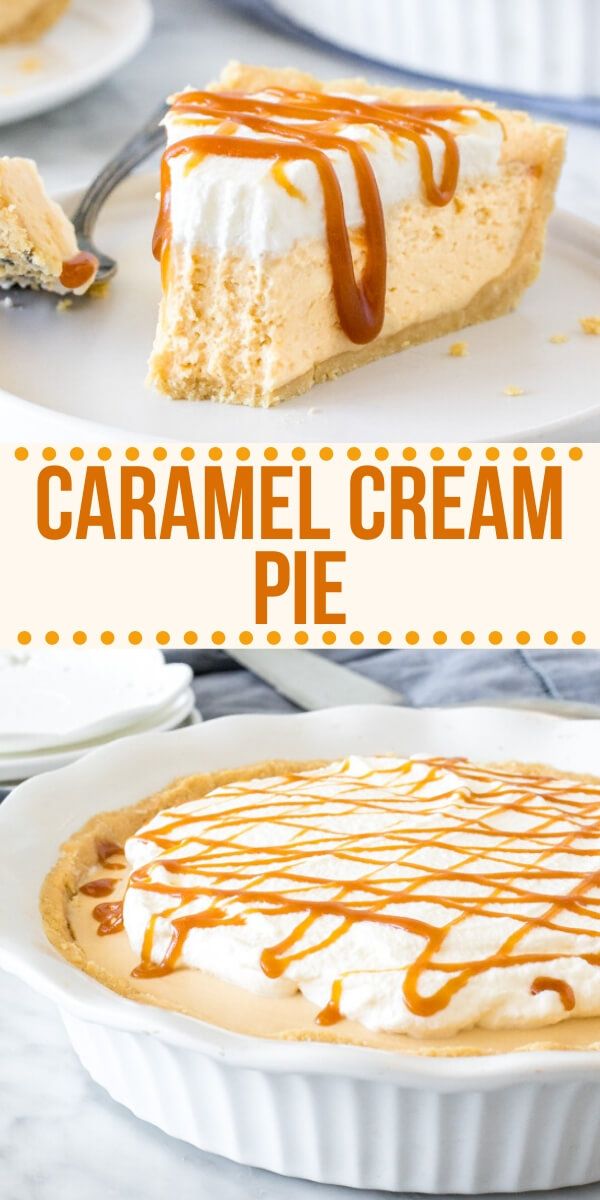 this caramel cream pie is an easy dessert recipe