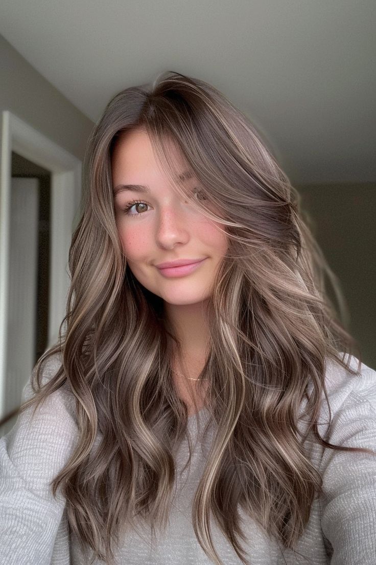 Light Brown Hair Styles, Brown Hair Styles, Mushroom Brown Hair, Cool Brown Hair, Rambut Brunette, Mushroom Brown, Ash Hair Color, Brown Hair Looks, Mushroom Hair