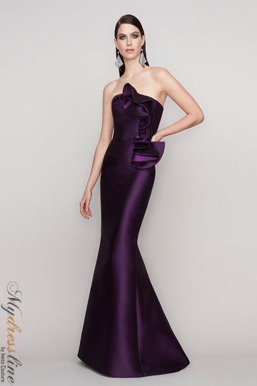 Elevate your presence with Frascara 4134. Crafted from luxurious mikado, this one-shoulder gown exudes elegance. Perfect for formal occasions or chic Couture events, this floor-length dress is a statement piece that will leave a lasting impression. Elegant Strapless Mermaid Dress For Evening, Elegant Dress With Detachable Train And Mermaid Hem, Elegant Ruffled Mermaid Dress For Gala, Elegant Strapless Mermaid Dress For Prom Season, Elegant Strapless Mermaid Dress For Prom, Formal Dresses With Detachable Train And Mermaid Hem, Elegant Evening Dress With Ruched Bodice And Mermaid Hem, Elegant Mermaid Dress With Ruched Bodice, Elegant Mermaid Dress With Detachable Train