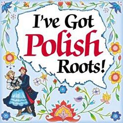 i've got polish roots book cover with an image of two people in dress clothes