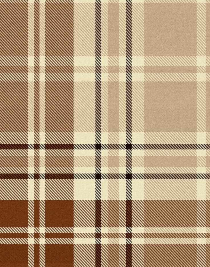 a brown and white plaid pattern is shown