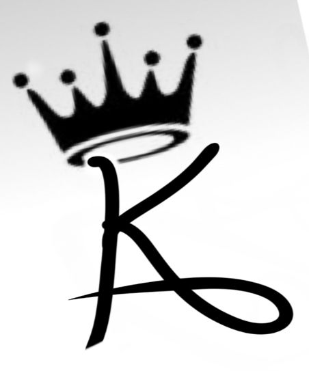 the letter k has a crown on it