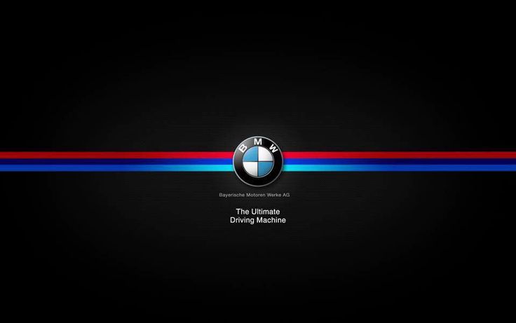 the bmw logo on a black background with red, white and blue lines around it