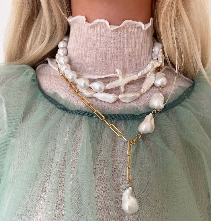 Baroque and Cross Pearl Statement Necklace Elegant Long Necklace With 17 Jewels, Luxury Long Necklace With Jewels, Luxury Baroque Pearl Charm Jewelry, Luxury Baroque Pearl Drop Necklaces, Handmade Formal Baroque Pearl Jewelry, Luxury Baroque Pearl Necklace For Wedding, Luxury Baroque Pearl Chain Necklace, Luxury Baroque Pearl Drop Necklace, Luxury Baroque Pearl Pendant Necklace