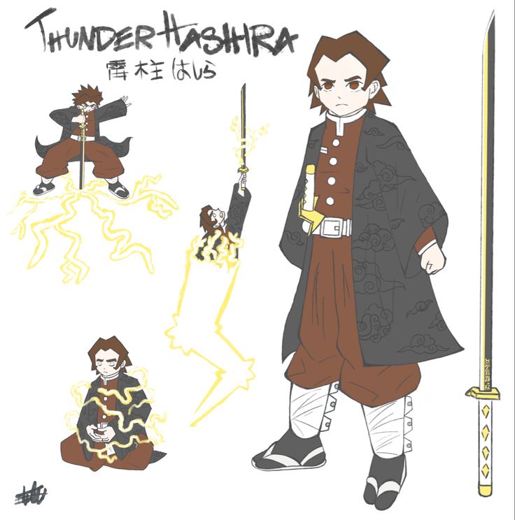 My Demon Slayer persona: me as the thunder hashira Hashira Breathing Style, Thunder Hashira Oc, Nine Hashira Demon Slayer, Hashira Clothes, Thunder Hashira, Demon Slayer Flame Hashira, Hashira Oc, My Demon, Demon Slayer