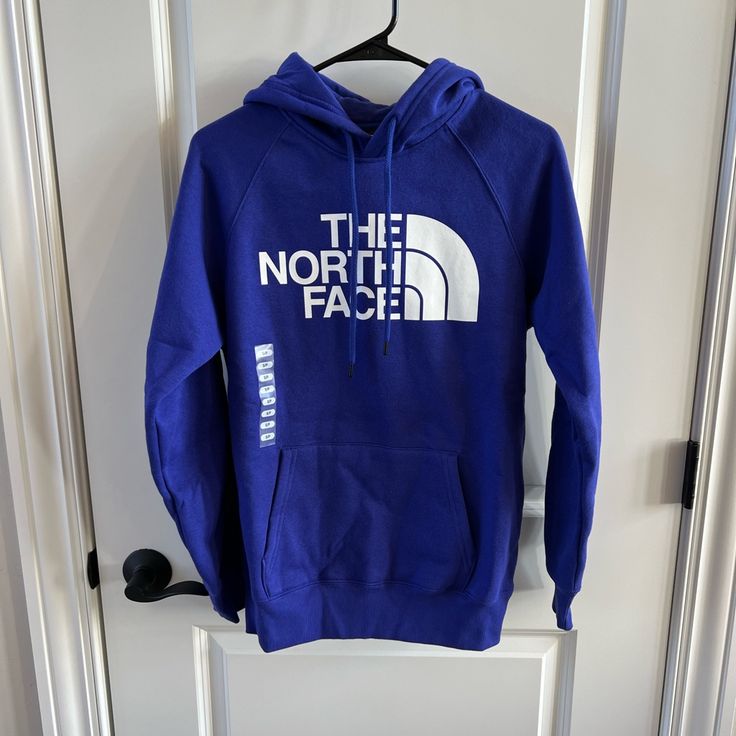 New With Tags Purple Hoodie The North Face Sweatshirt For Streetwear In Fall, The North Face Fleece Crew Neck Sweatshirt, The North Face Sweatshirt For Fall Streetwear, The North Face Fall Streetwear Sweatshirt, The North Face Crew Neck Sweatshirt For Outdoor, Winter Long Sleeve Sweatshirt By The North Face, The North Face Fleece Hoodie For Streetwear, The North Face Sporty Sweatshirt With Adjustable Hood, The North Face Winter Sweatshirt