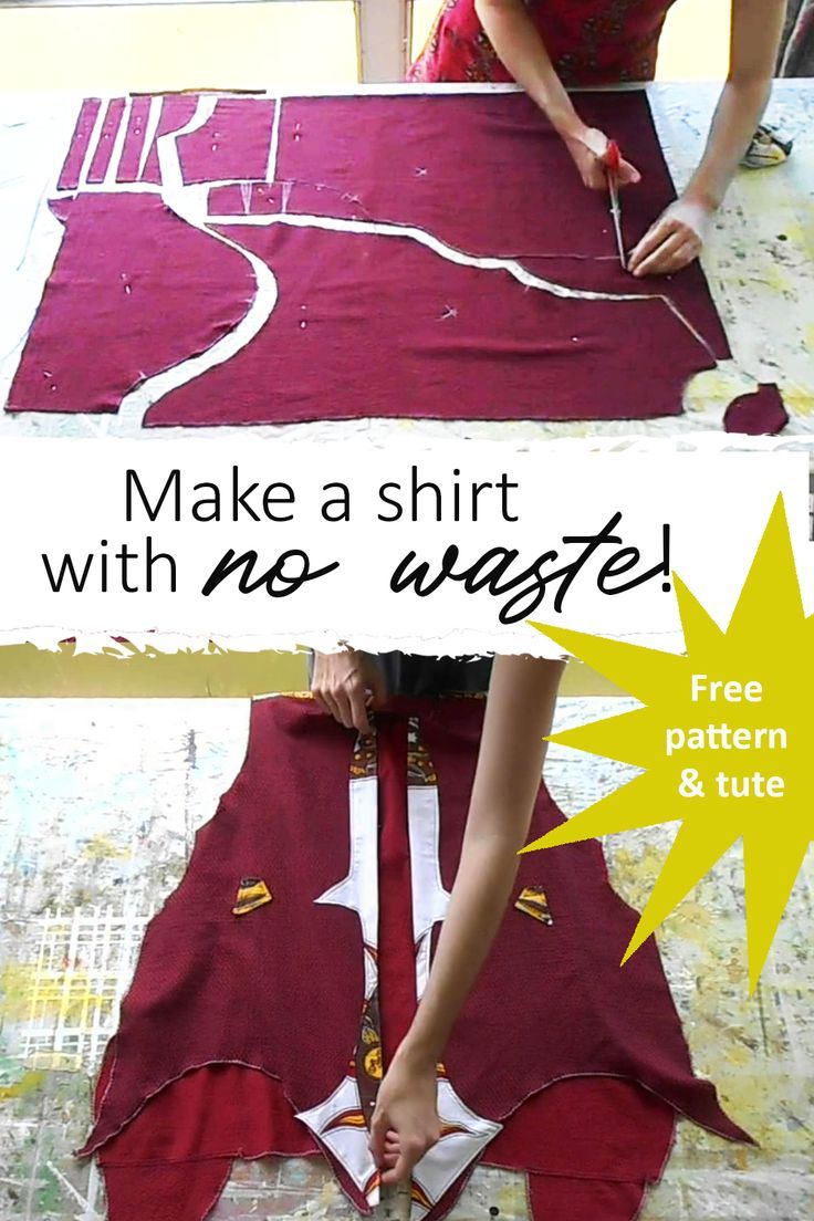 a woman is making a shirt with no waste on the sewing machine and then cutting it into pieces