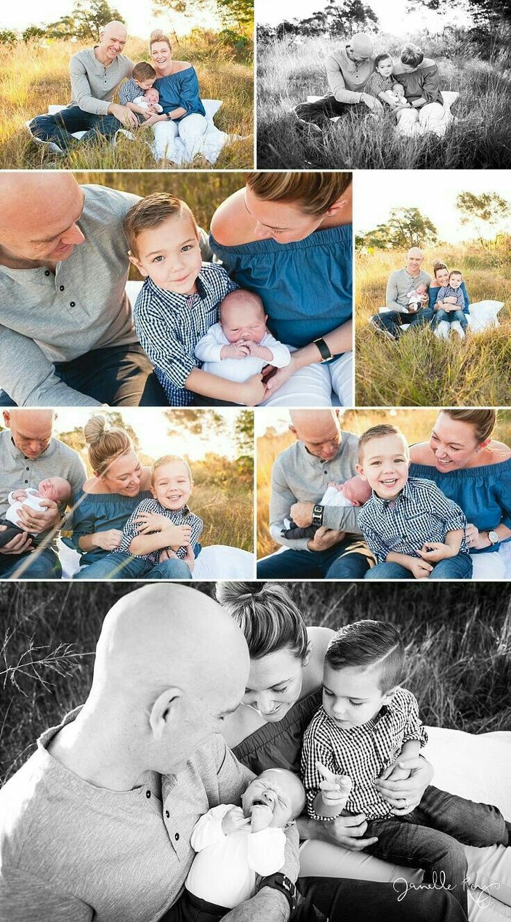 a collage of black and white photos shows a woman holding her baby while she holds the