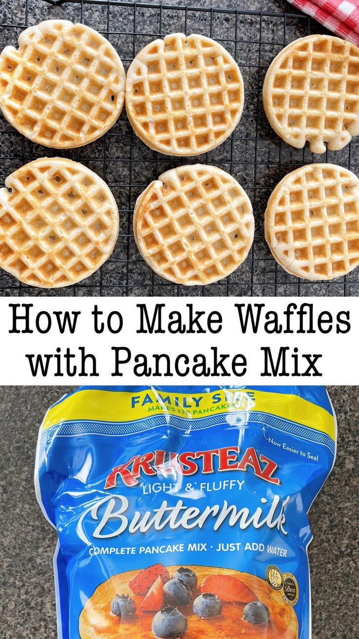 how to make waffles with pancake mix is an easy recipe for breakfast