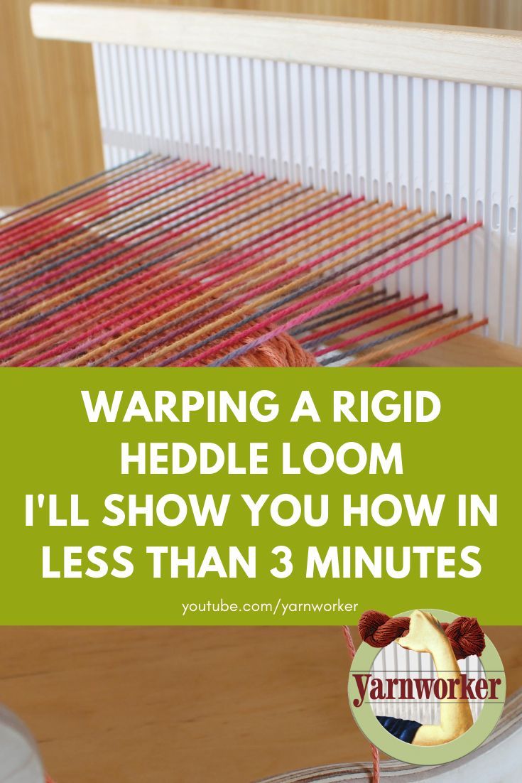 a weaving loom with the words, warping a rigd heddle loom i'll show you how in less than 3 minutes