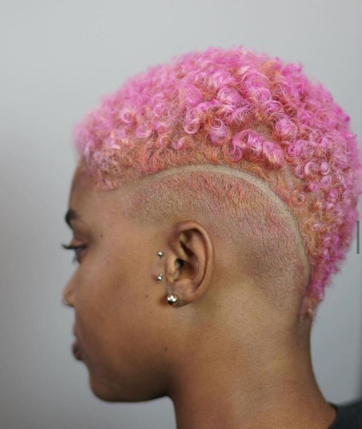 The Cut Life on Instagram: “STYLISTS!! We’re too hype for our February class!! 💕 The Cut Life University presents... LINES & DESIGNS Instructed by @guidedhands ✂️…” Pink Buzzcut, Shaved Hair Designs, Tapered Natural Hair, Natural Hair Short Cuts, Cut Life, Mohawks, Haircut Designs, Big Chop, Shaved Sides