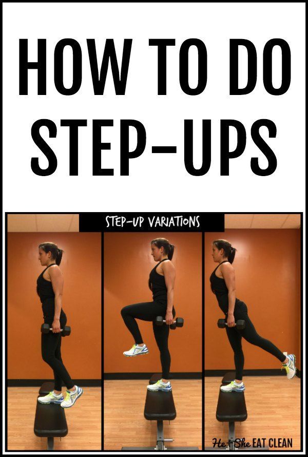 how to do step - ups on an exercise bench