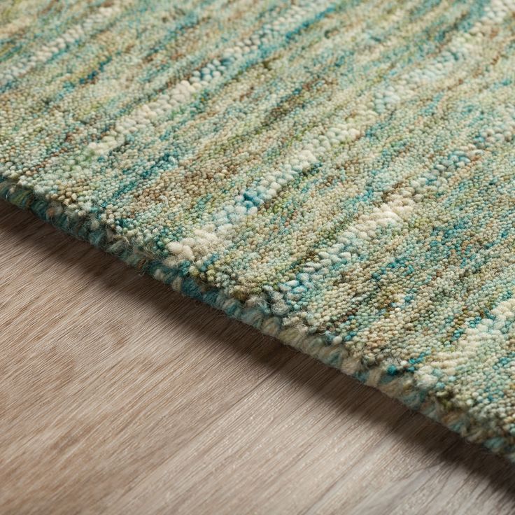 a close up view of a rug on the floor