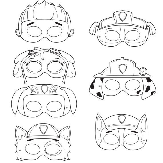 printable masks for kids to color and learn how to make them look like they are wearing