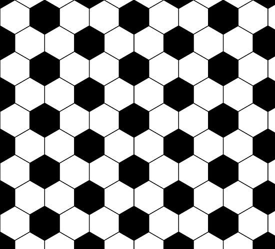 black and white hexagonal tiles pattern for wallpaper, curtains or other surfaces