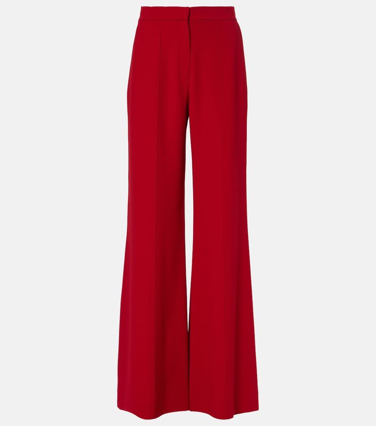 Elegant Full Length Viscose Bottoms, Elegant Full-length Viscose Bottoms, Chic Formal Viscose Pants, Viscose Full-length Workwear Pants, Full-length Viscose Workwear Pants, Full-length Viscose Pants For Workwear, Evening Viscose Trousers, Viscose Evening Trousers, Elegant Straight Leg Formal Flares