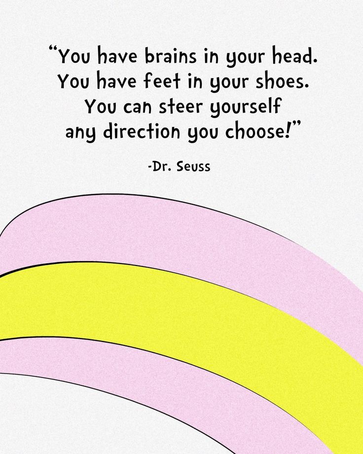 a quote from dr seuss about how to use your head