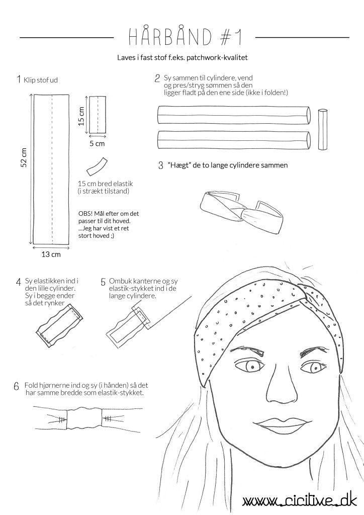 the instructions for how to make a headband