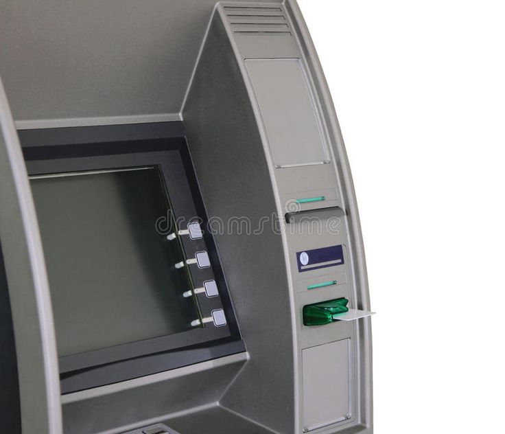 an atm machine with the door open on a white background royalty images and stock photos