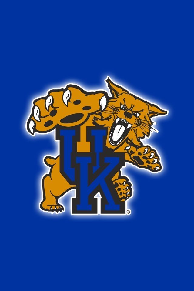 the university of kentucky wildcats logo on a blue background