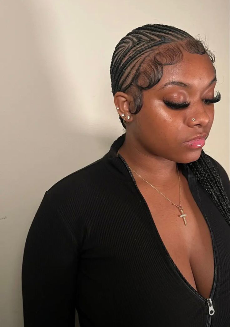 Braids To The Back, Small Cornrows, Alicia Keys Braids, Cornrows Braids For Black Women, Hair Tea, Weave Ponytail Hairstyles, Braids Ideas, Braid Inspiration, Black Ponytail Hairstyles