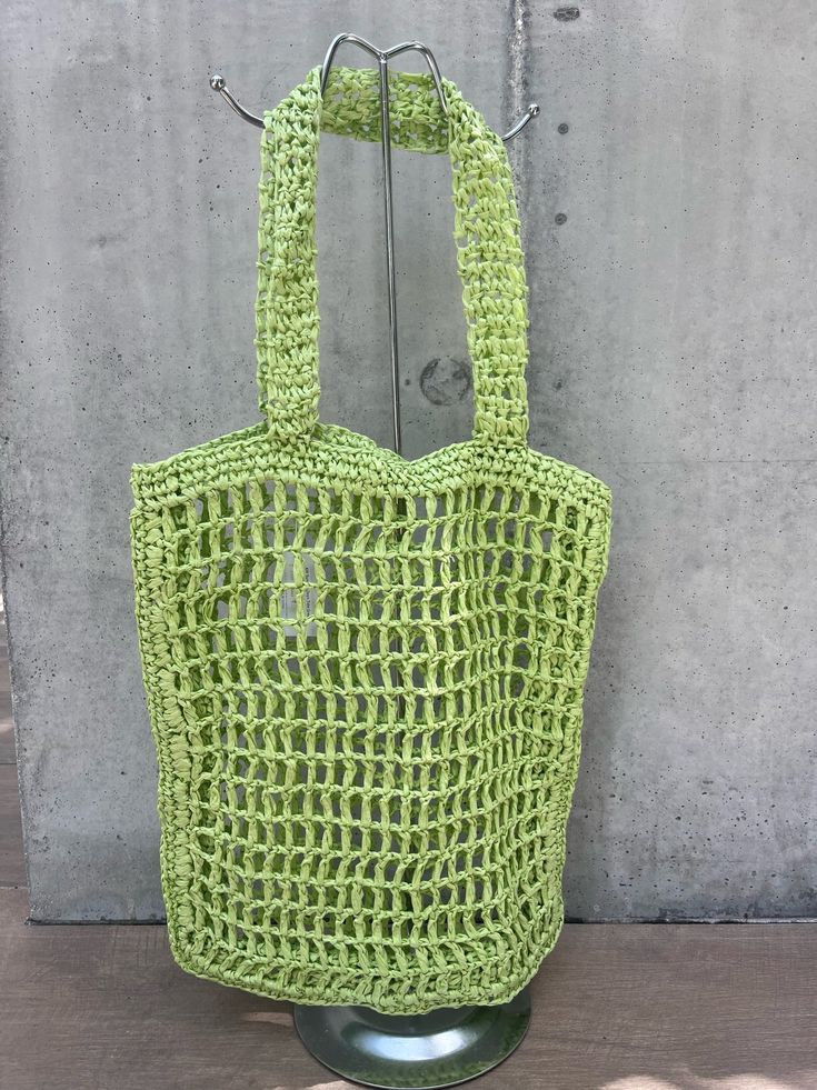 The perfect beach or market bag for this summer. Features an open weave design. Its a laid back, relaxed style but roomy enough to fit all your essentials Colors: green, hot pink Open Weave Beachy Crochet Bag With Open Weave, Trendy Green Handmade Straw Bag, Casual Beach Bag With Open Weave For Everyday Use, Lightweight Rectangular Crochet Bag For Summer, Beachy Open Weave Crochet Bag, Beachy Open Weave Crochet Beach Bag, Casual Open Weave Crochet Bag For Beach, Green Woven Shoulder Bag For Vacation, Trendy Green Straw Shopping Bag