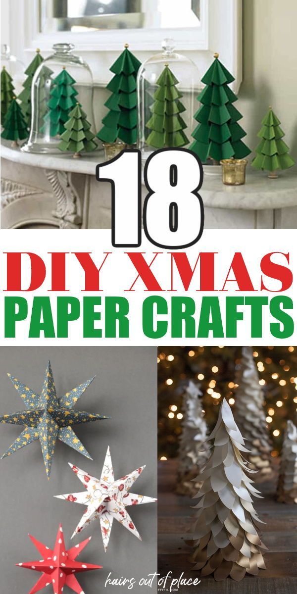 diy christmas paper crafts with text overlay