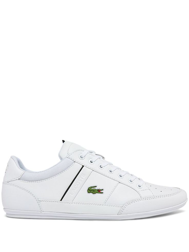 optical white leather side stripe detailing embroidered logo to the side embroidered logo to the rear panelled design branded insole round toe front lace-up fastening flat rubber sole Side Stripe, Leather Fabric, Sneakers White, Mens Shoes Sneakers, Leather Sneakers, White Leather, Lace Front, Rubber Sole, Fashion Branding