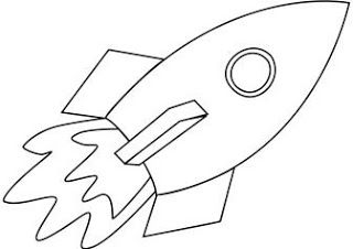 a drawing of a rocket ship flying in the sky with its landing gear extended and ready to launch