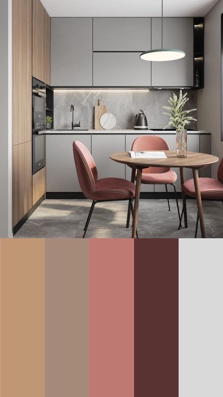 an image of a dining room color scheme