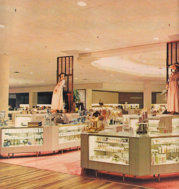 the inside of a jewelry store with mannequins and other items on display