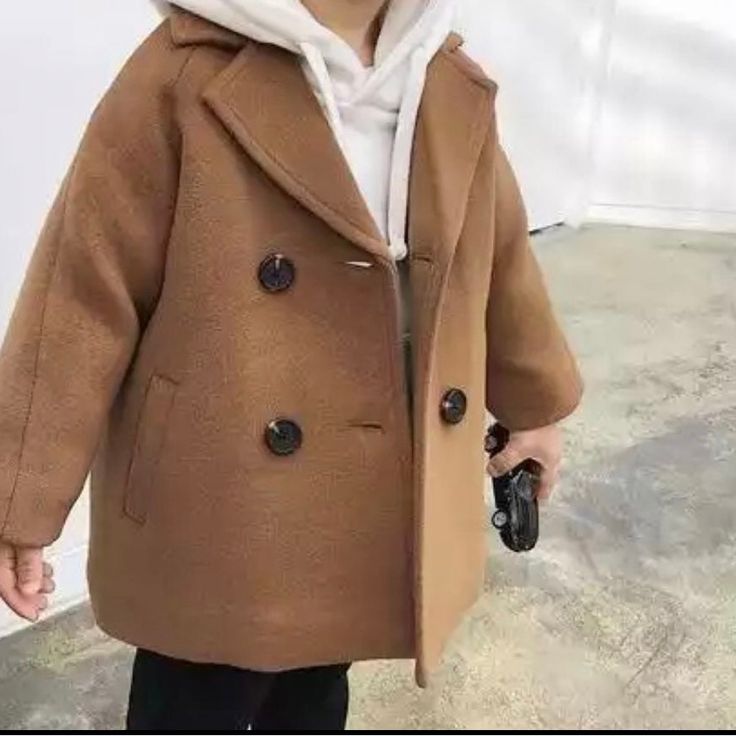 Boys Fashion Cotton Peacoat Fit True To Size Boys Trench Coat, Wool Winter Jacket, Plaid Outerwear, Childrens Coats, Boys Winter Coats, Baby Boy Jackets, Wool Winter Coat, Long Coat Jacket, Wool Overcoat