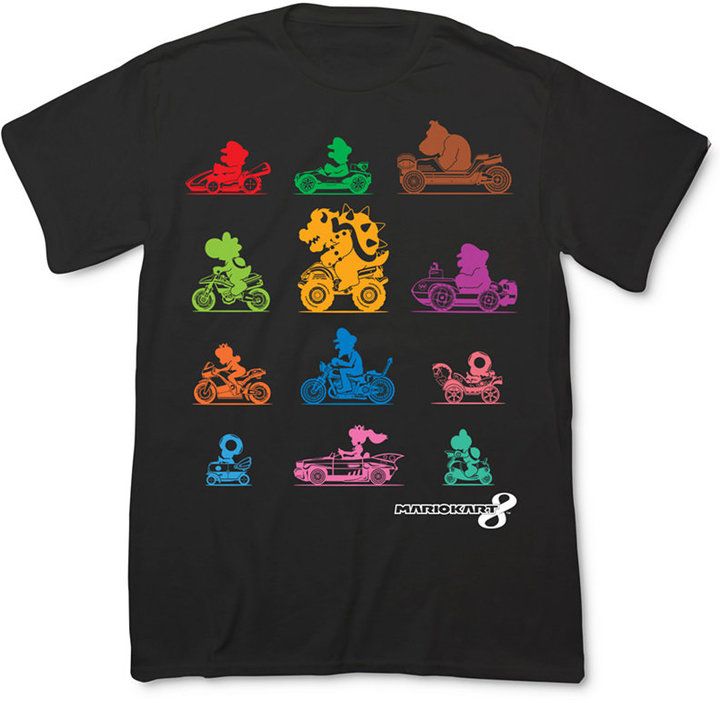 Fifth Sun Men's Nintendo Mario Kart T-Shirt Nintendo Mario Kart, Mario Kart 8, Character Graphic, Car Shirts, Character Profile, Mario Kart, T-shirts & Tank Tops, T Shirt And Jeans, Men Boys