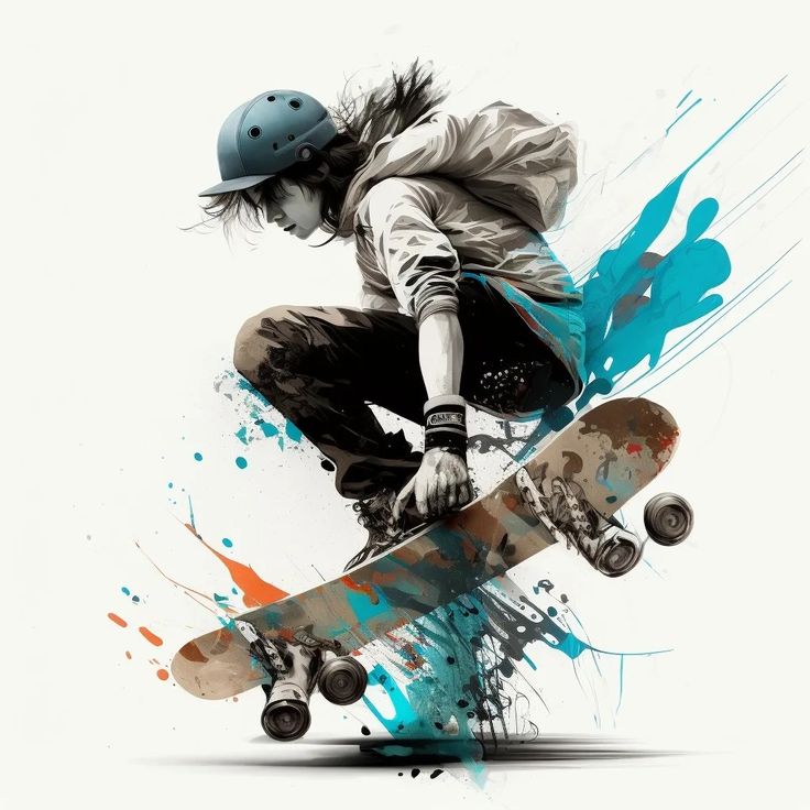 AI Art: Sports: Skate Art 3d Wall Sculpture, Manchester City Wallpaper, Typography Shirt Design, Sublimacion Ideas, Skate And Destroy, Mountain Drawing, 4 By 4, Skate Art, Skateboard Design