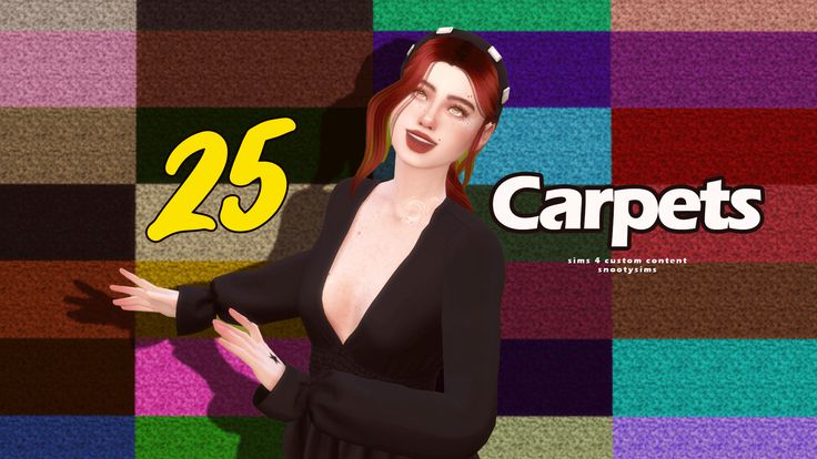 a woman in a black dress with her hands on her hips and the words 25 carpets behind her