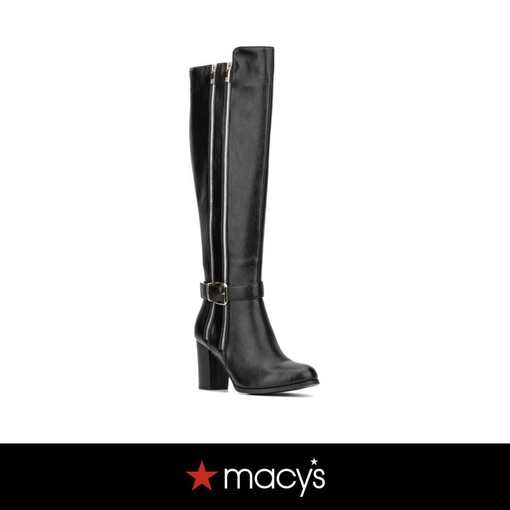 in stock Black Western Style Knee-high Boots Medium Width, Modern Black Knee-high Boots Medium Width, Black Knee-high Boots With Leather Lining, Medium Width, Black Knee-high Boots With Zipper Closure, Medium Width Knee-high Boots With Zipper Closure, Sunglass Hut, Mens Home, Kids Trend, Wedding Watch