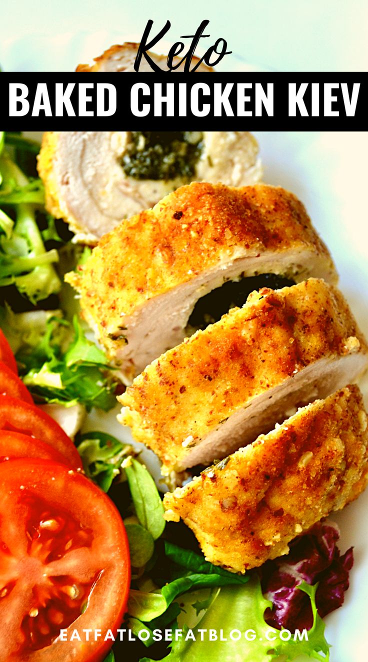 keto baked chicken kiev recipe | keto baked chicken kiev | easy baked chicken kiev recipe | keto chicken kiev recipe is low carb Low Carb Chicken Kiev, Gluten Free Chicken Kiev, Chicken Kiev Side Dishes, Chicken Kiev Recipe Baked, Keto Chicken Cutlets, Baked Chicken Kiev, Kiev Recipe, Chicken Kiev Recipe, Baked Stuffed Chicken