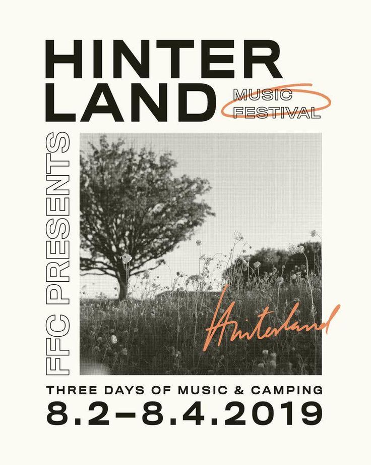 the poster for hunter land music festival