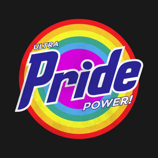 the logo for pride power on a black background